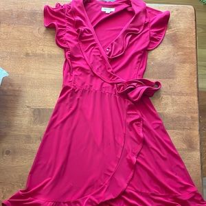 Dressbarn red wrap dress